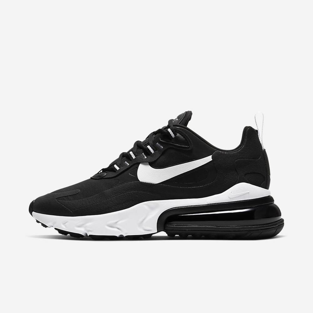 Sneakers Nike Air Max 270 React Noir 5419-637 Black/Black/Black/White Femme | JDN-07367691